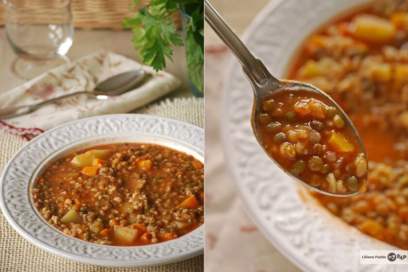 Lentejas con bulgur: la guarnición que convierte al guiso de legumbres en un plato principal sin carne