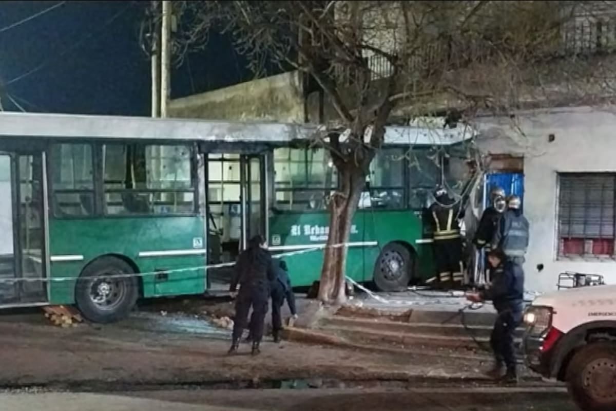 Un colectivero de la línea 527 murió al estrellar su unidad contra una casa en Temperley