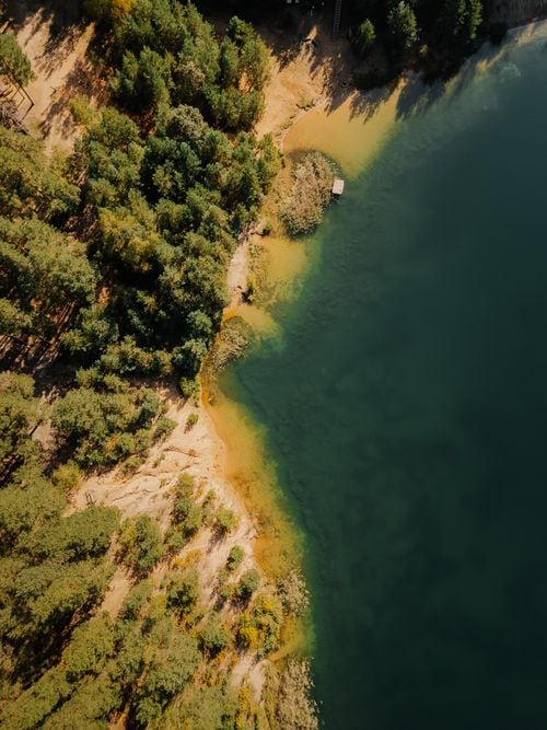 La isla que guarda una capillita de madera en medio del lago Lácar